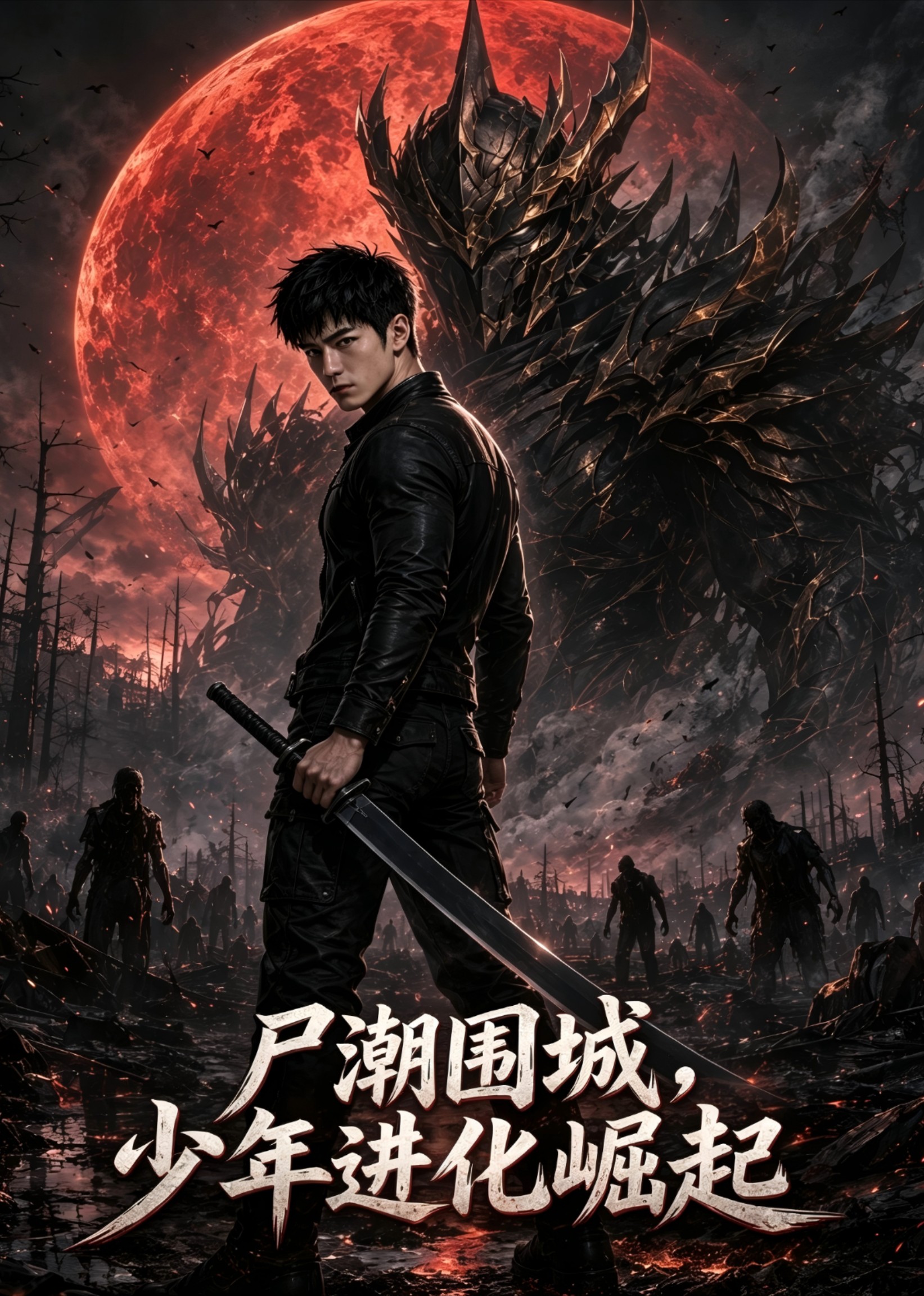 尸潮围城,少年进化崛起封面